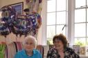 MARKING A MILESTONE: Esther Kenway, 100, with daughter Hilary Kenway