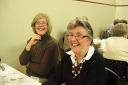Denise and Hilary enjoy a joke at the St Catherines