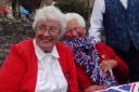 Gloria Eveleigh and Marjorie Long enjoy themselves at the Cattistock Street Party