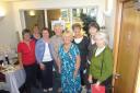 June & Derek (centre) with some of the ladies who helped with the open day
