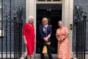 Lorrie Truelove, left, and Everycare Wessex managers were invited to a reception at 10 Downing Street