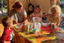 Treads charity in Blandford running cookery and activity sessions for young Ukrainians and young people from the town