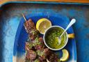 Poppy and coconut beef kebabs from Ainsley’s Caribbean Kitchen by Ainsley Harriott. Picture: PA Photo/Ebury/Dan Jones.