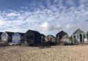 Beach huts at Mudeford Sandbank, Christchurch, which were completely destroyed in an arson attack
