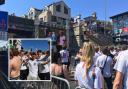 IT'S COMING HOME: Joyous celebrations crowds gather on Weymouth Harbour to watch England beat Crroatia in Euro 2020 Picture: Ellie Maslin