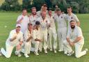 Charlton Down celebrate winning the Division Two title at Abbotsbury 	                Picture: CHARLTON DOWN CC