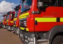A vehicle fire broke out at a farm near Sherborne