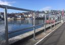 Railings at Custom House Quay on Weymouth Harbour will remain in place for the foreseeable future after Dorset Council officers advised they should be a permanent fixture Picture: Dorset Council