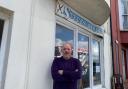 Steve Hopcroft, aged 62, outside his barbers in King Street. Picture: Sam McKeown