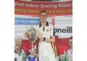 Dorchester’s Martin Puckett has won the English Indoor Bowls men’s singles title      Picture: EIBA