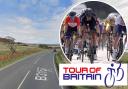 Over 100 cyclists were due to race across Dorset for stage seven of the Tour of Britain Pictures: Google Maps / PA Wire