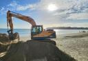 Beach levelling works will take place for four days at the end of this month