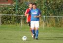 Sean Zima scored Balti's only goal at Swanage