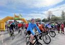HUNDREDS of cyclists came out in force to take on a stunning ride to the Dorset coast in aid of the county's air ambulance
