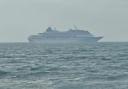 ANOTHER striking cruise ship was spotted in Weymouth bay this morning.