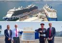 A Dorset port has undergone a record £26 million redevelopment as it looks to handle larger cruise ships. 