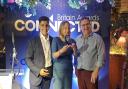 Dorset Council wins the Digital Skills title in the Connected Britain Awards. Picking it up are Penny Syddall, programme manager for digital skills and adoption (centre) and Dugald Lockhart, service manager for the Digital Place team