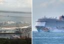 Regal Princess and Norwegian Getaway cruise ship