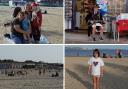 Locals and tourists flocked to Weymouth beach to enjoy the October sun