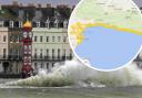 Flooding alert in Weymouth and east Dorset coast