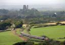 The final CrossCountry HST passes Corfe Castle 
Picture: ANDREW P.M. WRIGHT