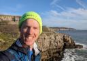 Dan Jones has being enjoying the Dorset coastline has he completes a 1,000 mile run for charity