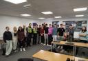Police officers visited Weymouth College to talk about the roles available to them in the force