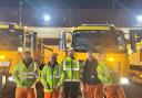 Cllr Ray Bryan was out visiting a gritting crew in Dorset with their new gritter vehicle