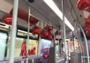 First Bus decorates vehicle with Valentine's Day decorations