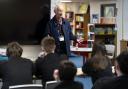 Paul Atterbury gives talk at Wey Valley Academy