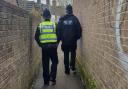 Officers patrolling area following reports of drug dealing and anti-social behaviour