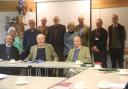 The Dorset Historic Churches Trust with Bishop Rumsey left
