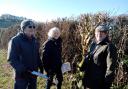 Chilfrome hedge survey with Kate Adie