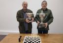 Chris Leeson and Allan Pleasants with their trophies