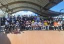 Young people gathered at the Front Skatepark in Weymouth