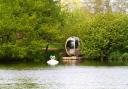 One of the new private hire pods at Sculptures by the Lakes in Dorchester