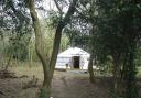 A stock picture of a woodland yurt (not linked to the campsite in question)