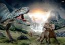 Dinosaurs face off in the 3D film