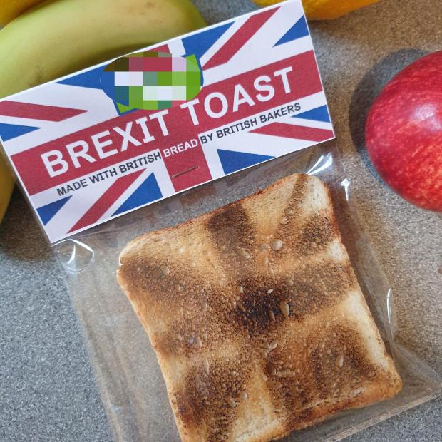 Dorset Echo: The 'Brexit Toast' is raising funds to be donated to a Weymouth food bank