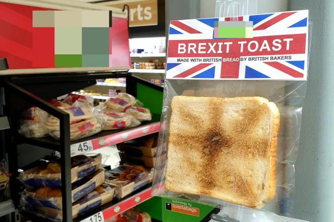 'Brexit Toast' is the work of an anonymous Weymouth mischief-maker known as BOD Picture: BOD_uk via Instagram