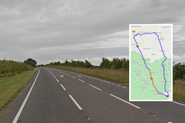 The A37, which links Dorset and Somerset, will shut for multiple nights. Picture: Google
