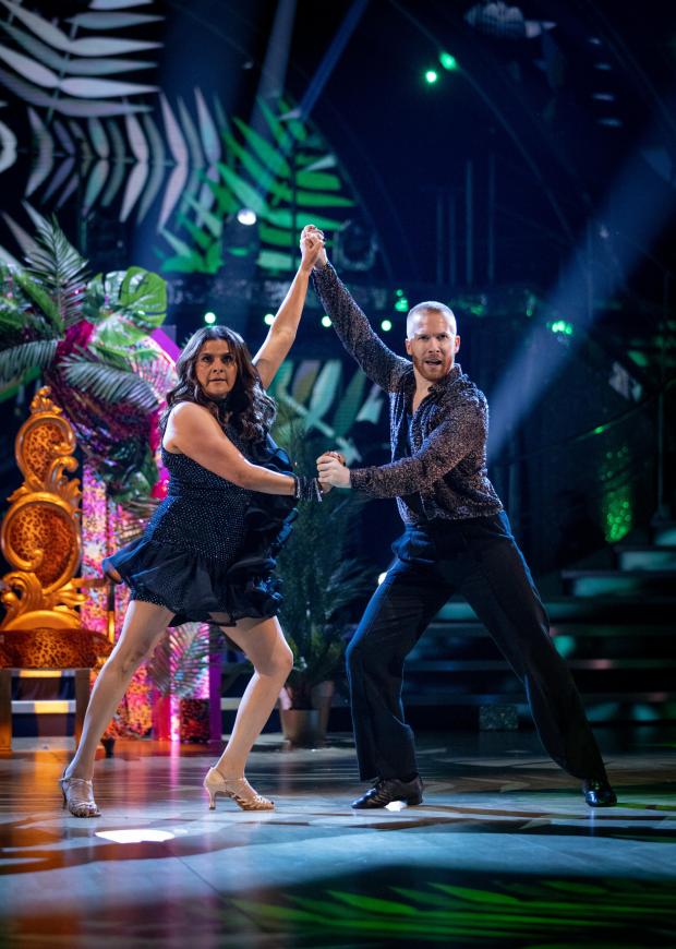 Dorset Echo: Nina Wadia and Neil Jones during the dress run for the first episode of Strictly Come Dancing 2021. Credit: PA