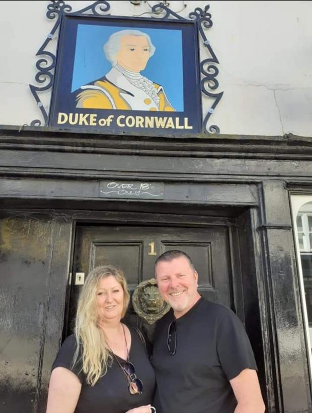 Dorset Echo: Tina and Martin have been running the Duke of Cornwall for a year - but their license is now at risk