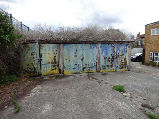 These garages in Sherborne town centre are up for auction in December. Picture: Symonds and Sampson