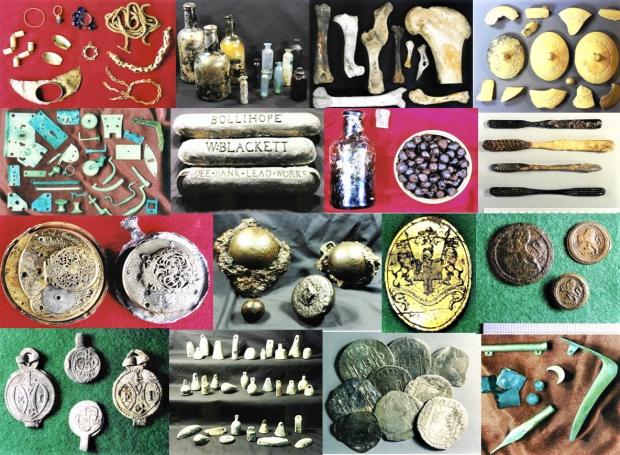 Dorset Echo: A small selection of the Earl of Abergavenny artefacts