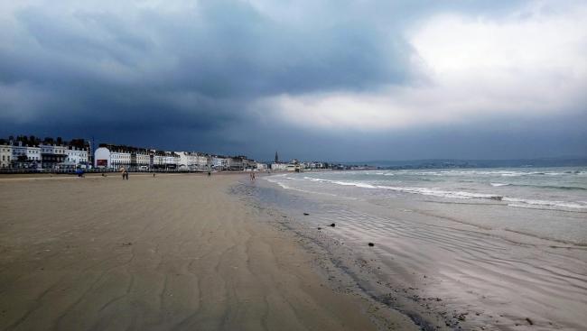 Stormy Sunday, Weymouth Beach, taken by Marcus C Howlett