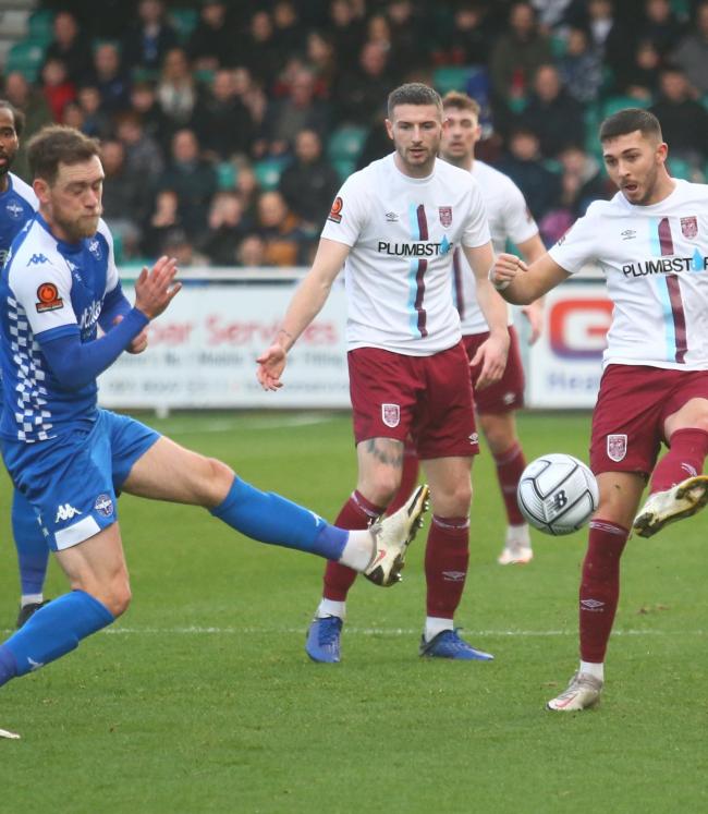Weymouth went down against 10 men at Eastleigh 		            Picture: MARK PROBIN
