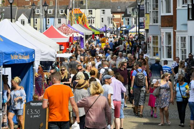 Dorset Echo: Weymouth Fayre in the Square.  Crowds at the Fayre.  26th May 2018.  Picture Credit: Graham Hunt Photography.