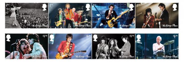 Dorset Echo: The Rolling Stones are only the fourth music group to feature in a dedicated stamp issue. (Royal Mail)
