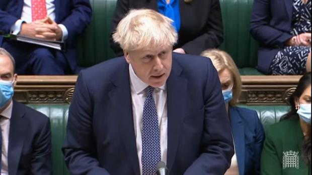 Dorset Echo: Prime Minister Boris Johnson makes a statement ahead of Prime Minister's Questions in the House of Commons, London. Picture date: Wednesday January 12, 2022.